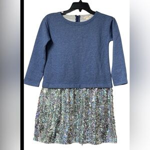 NWT Crewcuts Sweatshirt Sequin Skirt Dress SZ 12